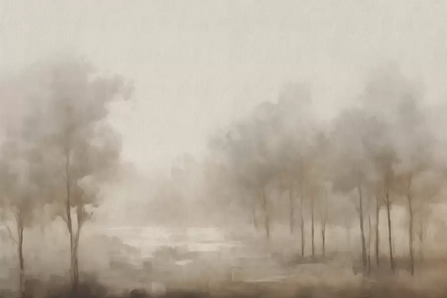 fototapet Pădure abstractă cu efect sepia w03596