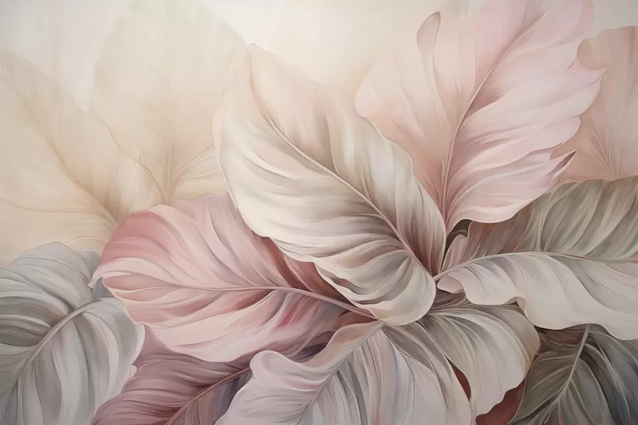 fototapet Frunziș tropical cu culori strălucitoare w03597