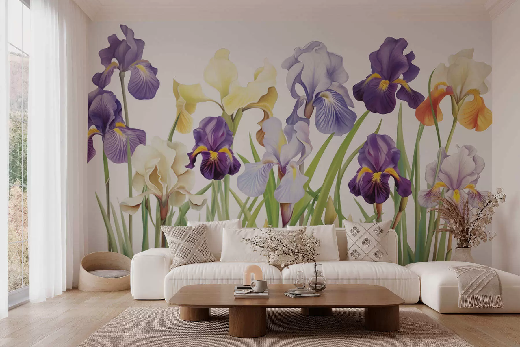 fototapet Flori de iris w03641