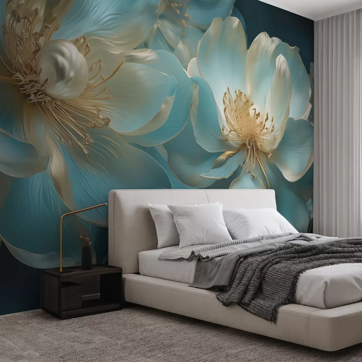 fototapet Delicate flori de basm w03652