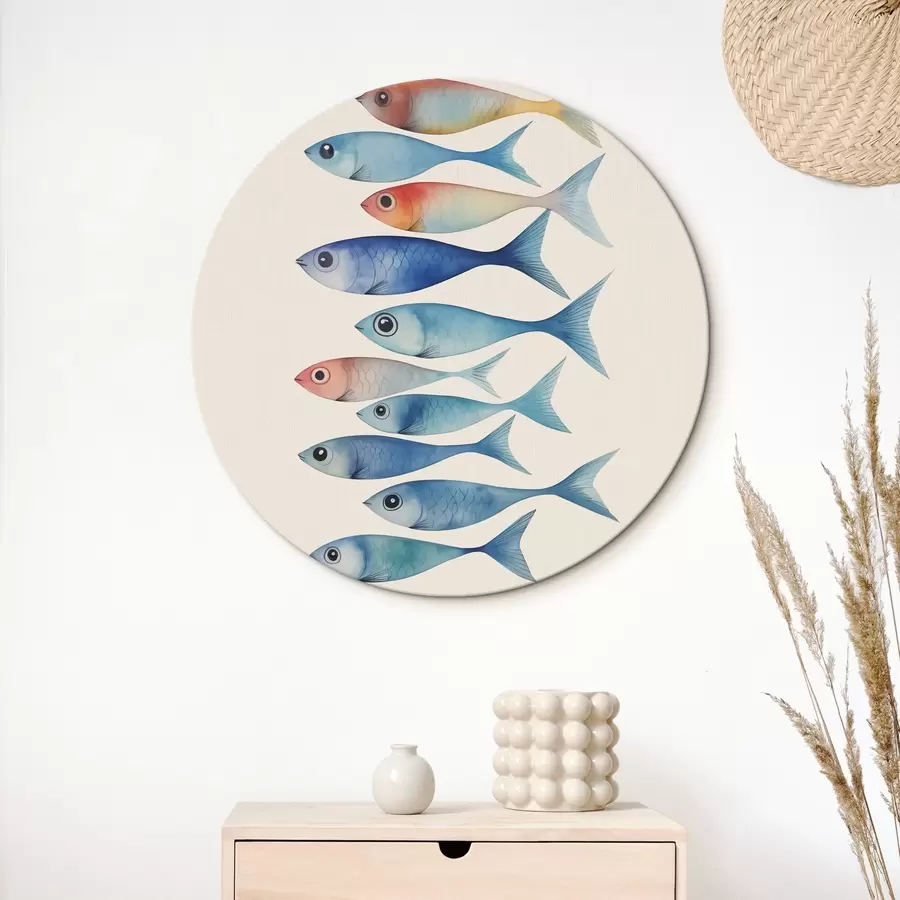 Tablouri Pește minimalism imitație acuarelă r43960