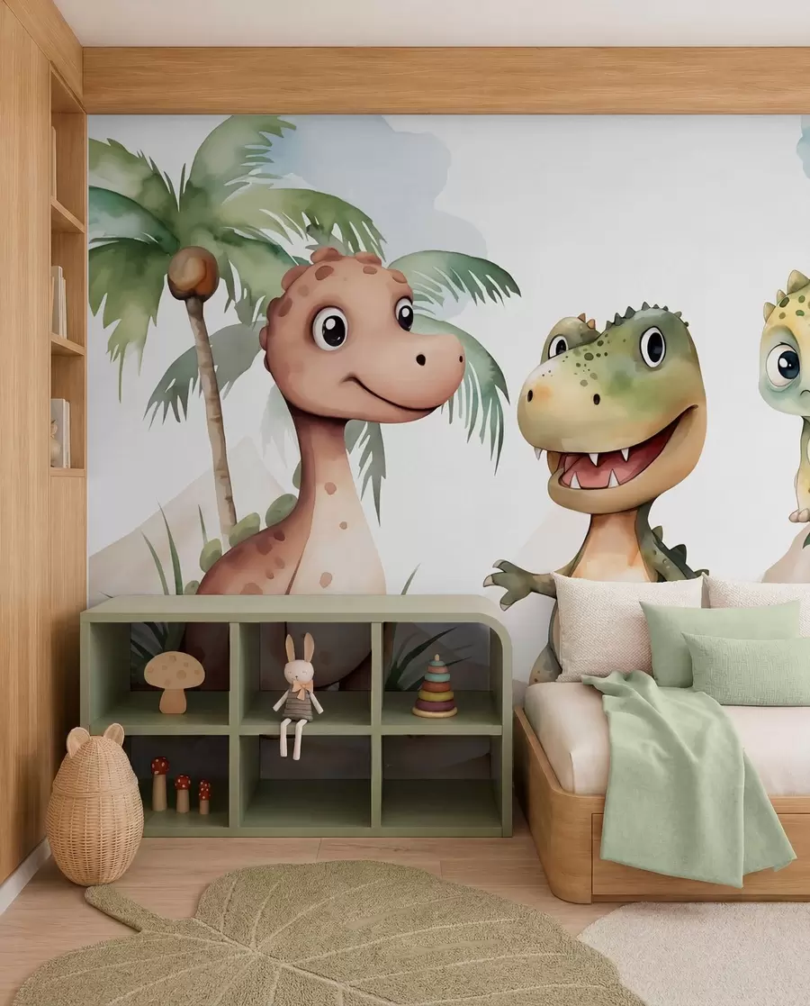 fototapet Trei mici dinozauri w03675
