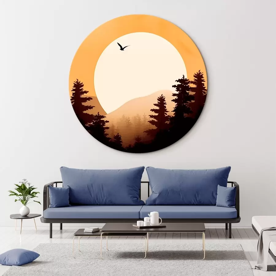 Tablouri Siluete de pini r43980