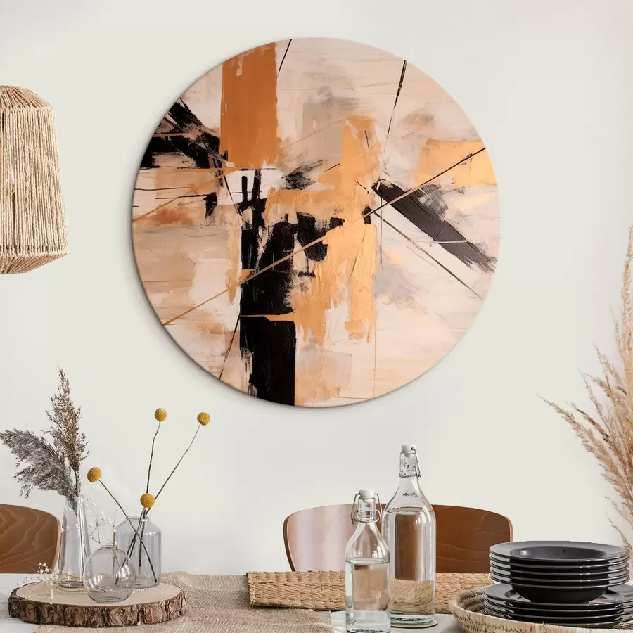 Tablouri Compoziție abstractă cu linii încrucișate r43987