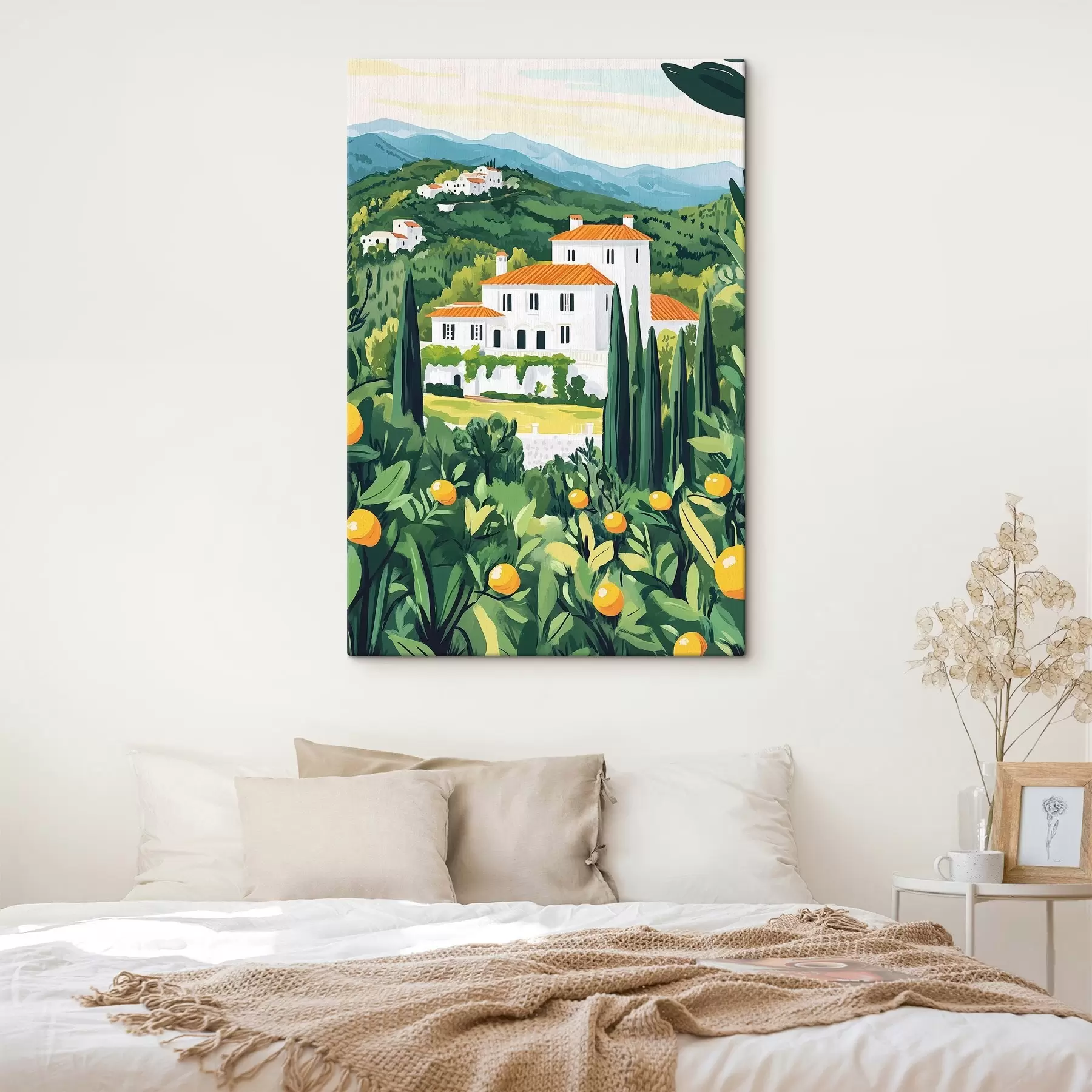 Tablouri Vara natura, mediteranean, copaci de lamaie, arhitectural s44028