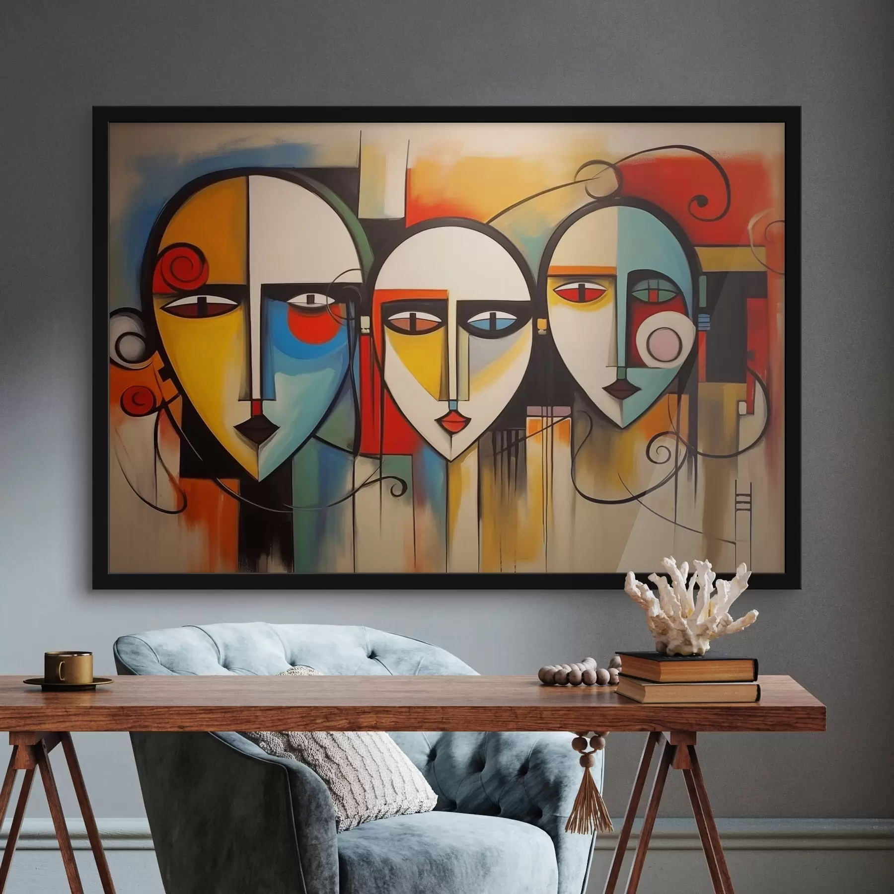 fototapet Fețe abstracte f44118