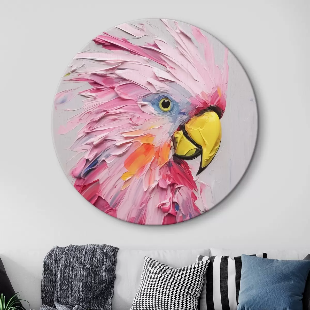 Picturi rotunde Pictură imitație Cockatoo r44132