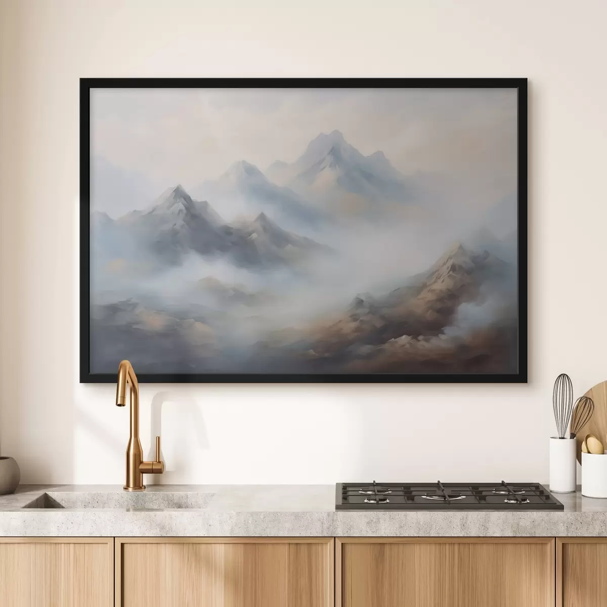 Poster Munți în ceață la răsărit f44121