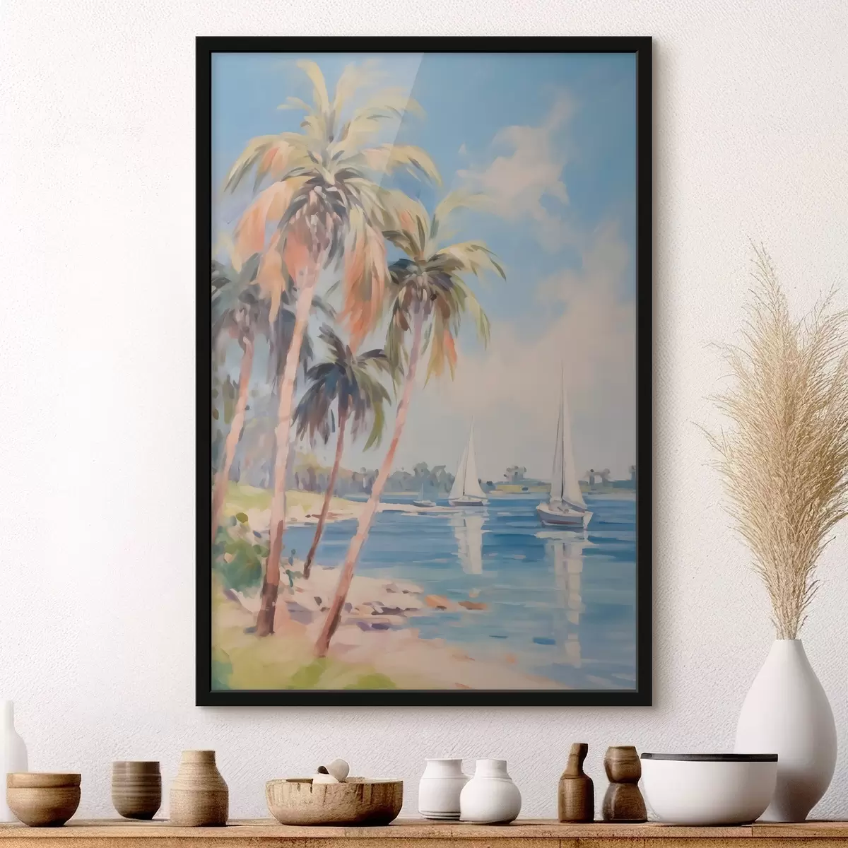 Poster Palmieri de imitare bay de pictura f44122