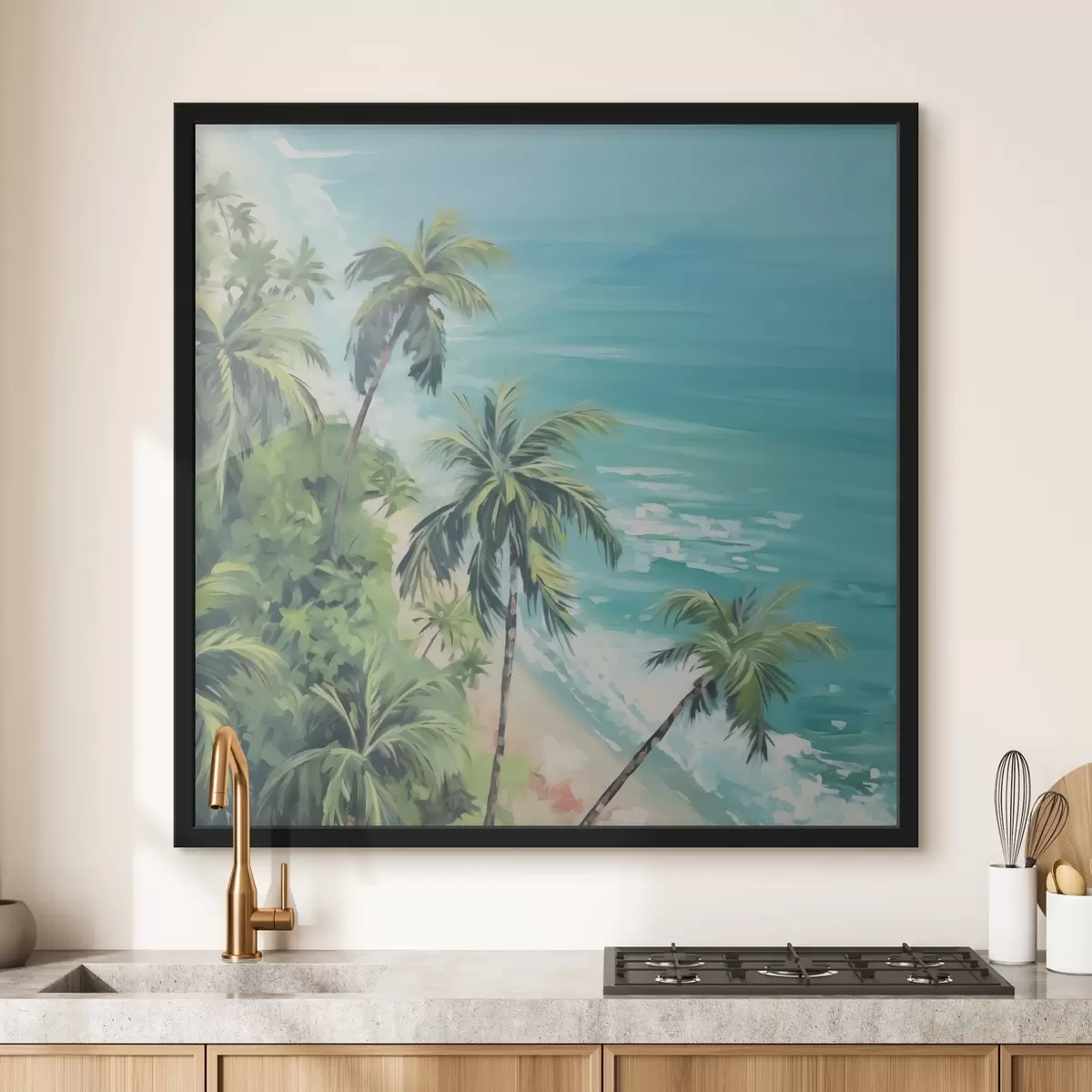 Poster Palmieri pe malul mării f44126