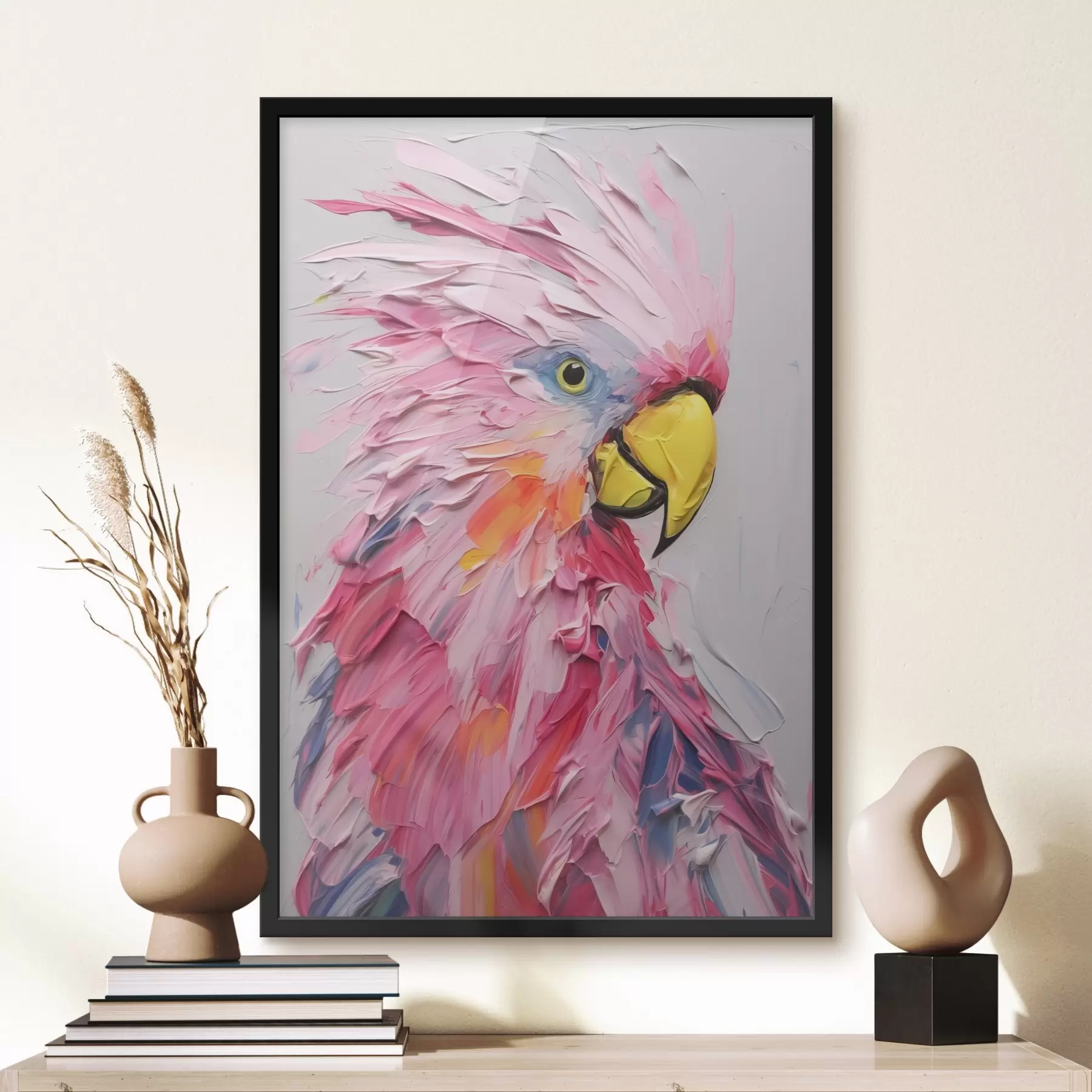 fototapet Pictură imitație Cockatoo f44132