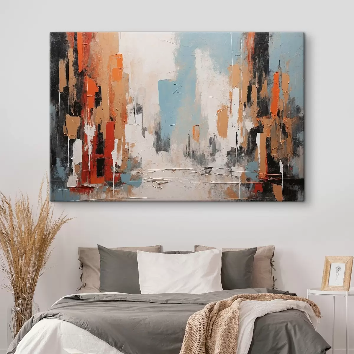 Tablouri Oraș abstract în stilul picturii în ulei s44061