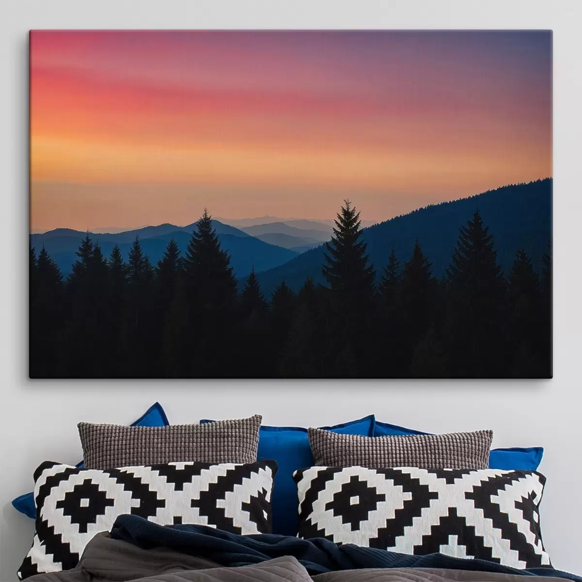 Tablouri Pădurea Neagră la apus de soare s44096