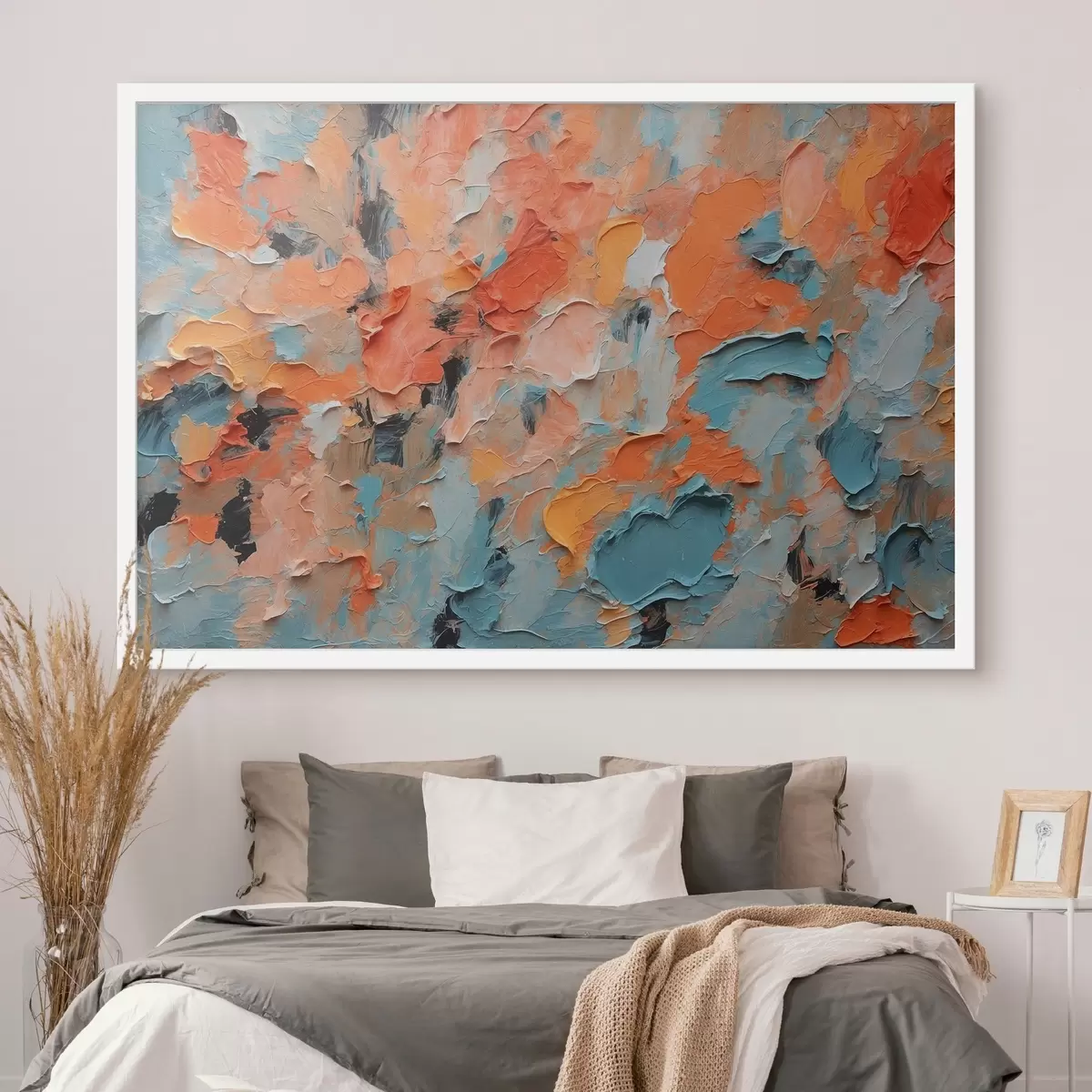 Poster Pictură abstractă în ulei cu culori diferite f44072