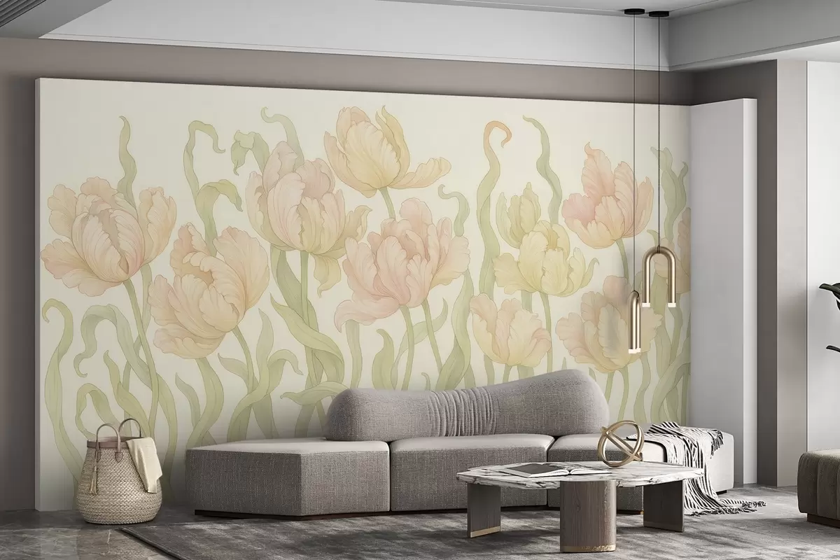 fototapet Lalele delicate și elegante w03817