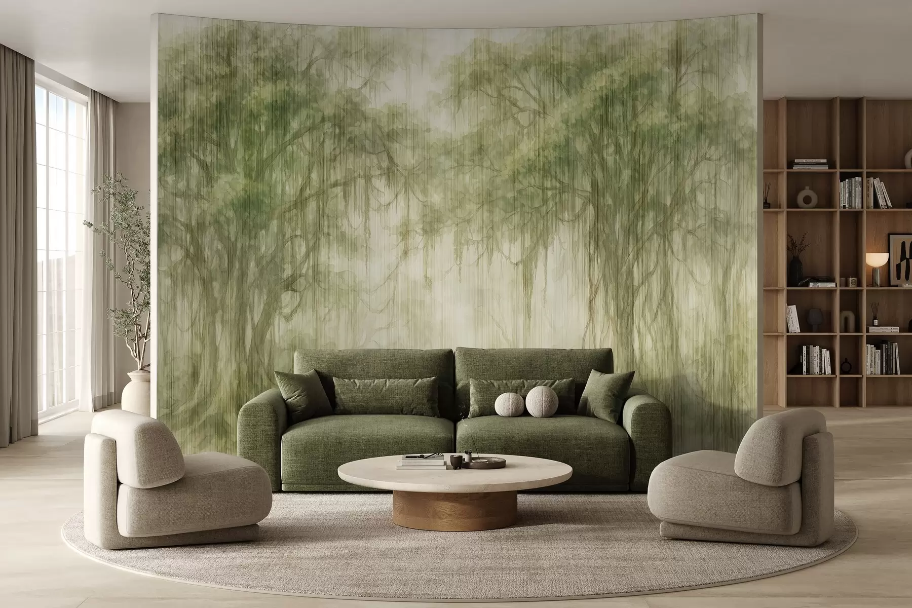 fototapet Arbori abstracți w03819