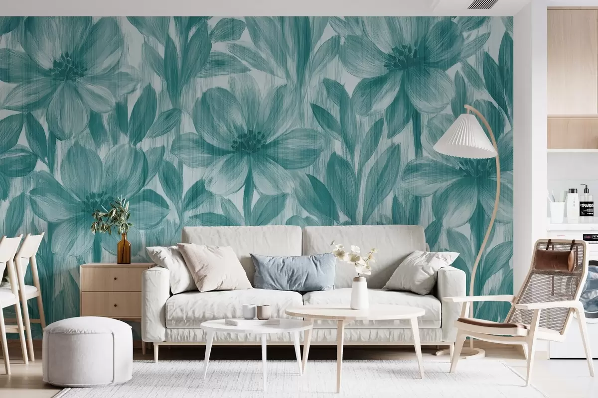 fototapet Flori de acuarelă elegante w03821v2