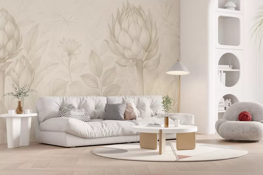 fototapet Buchet delicat de diverse plante w03825