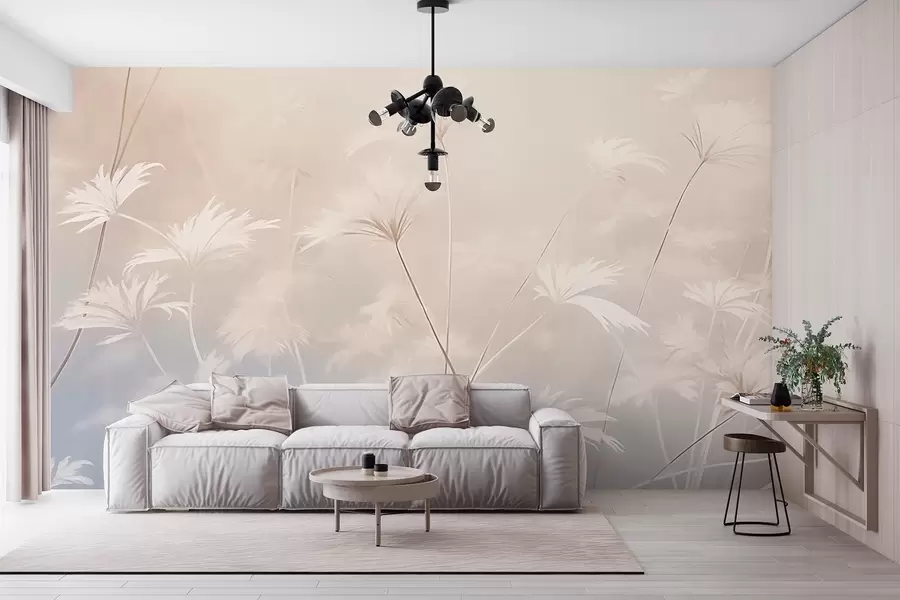 fototapet Ierburi în stil vintage w03840