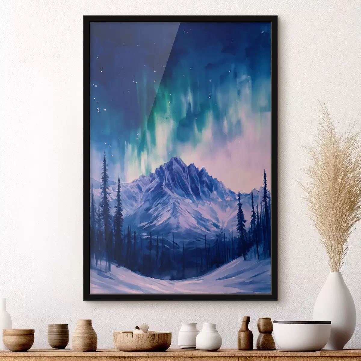 Poster Elegant Brushstrokes f44172