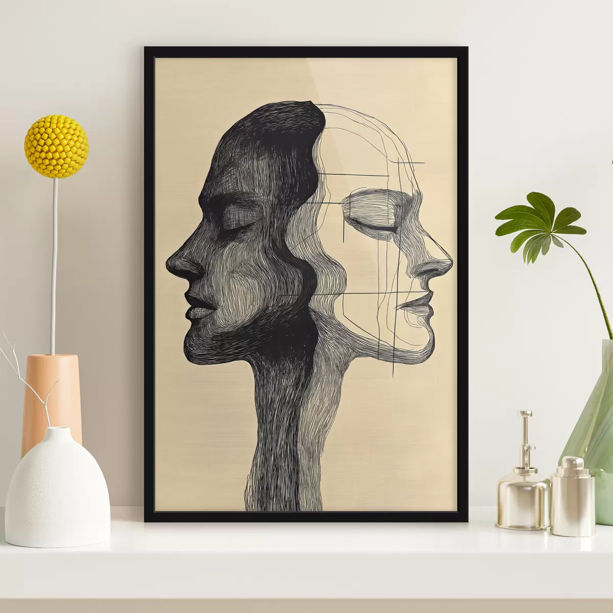 Poster Aurora boreală deasupra munților f44175