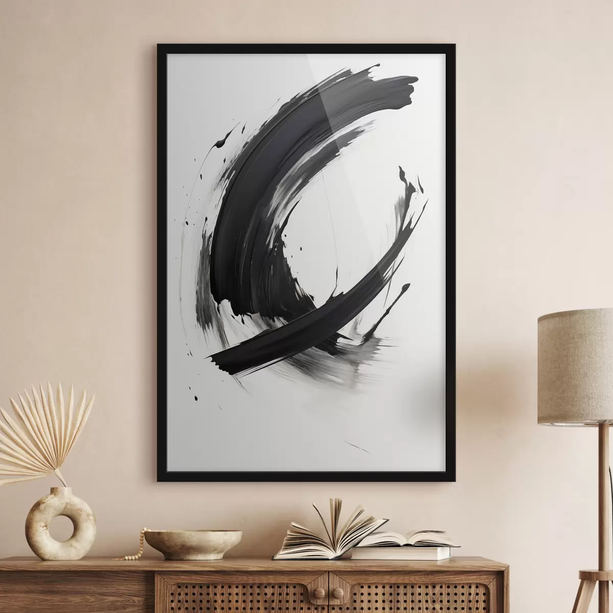 Poster Siluetă în dansul luminii f44233