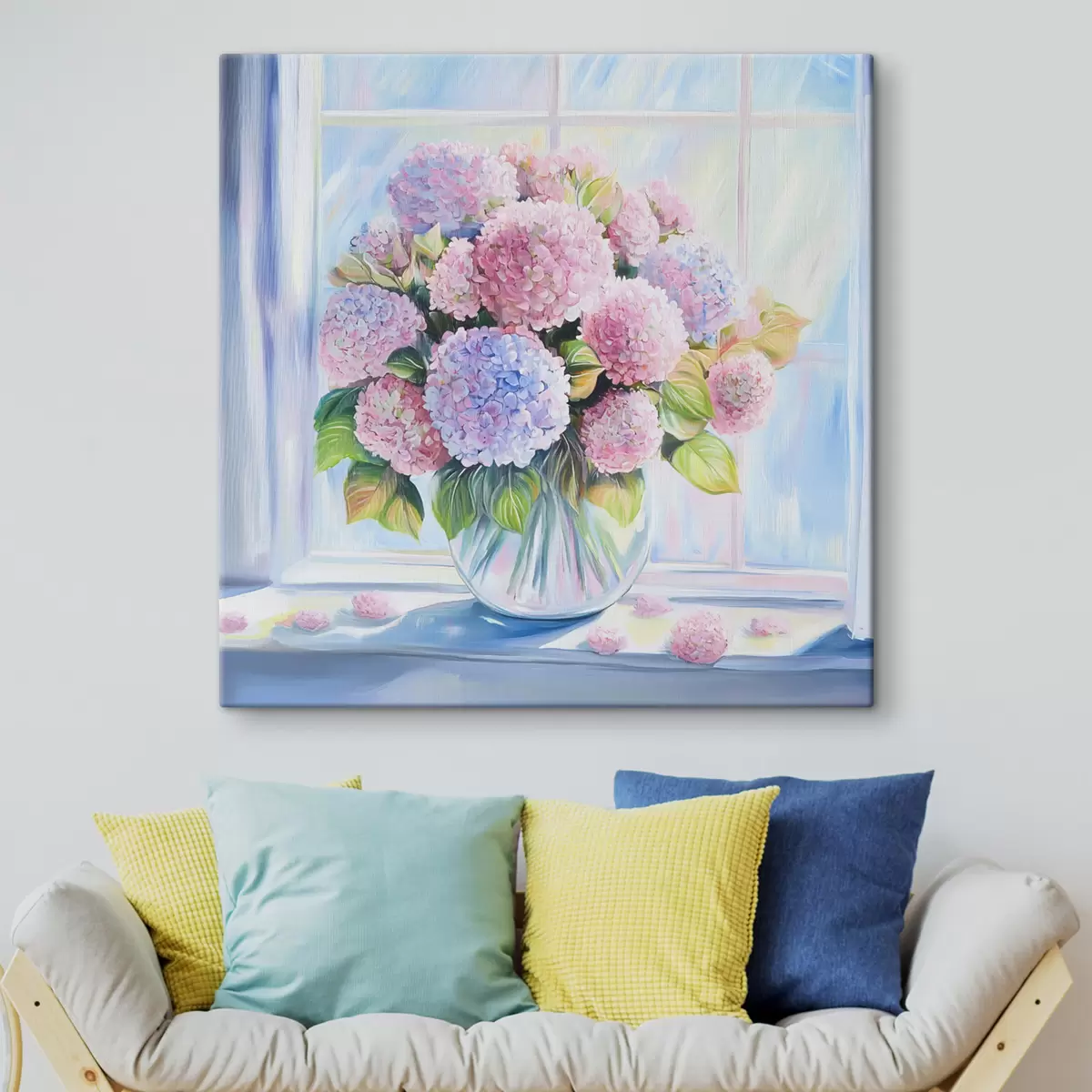 Tablouri Buchet de flori pe fereastră s44210