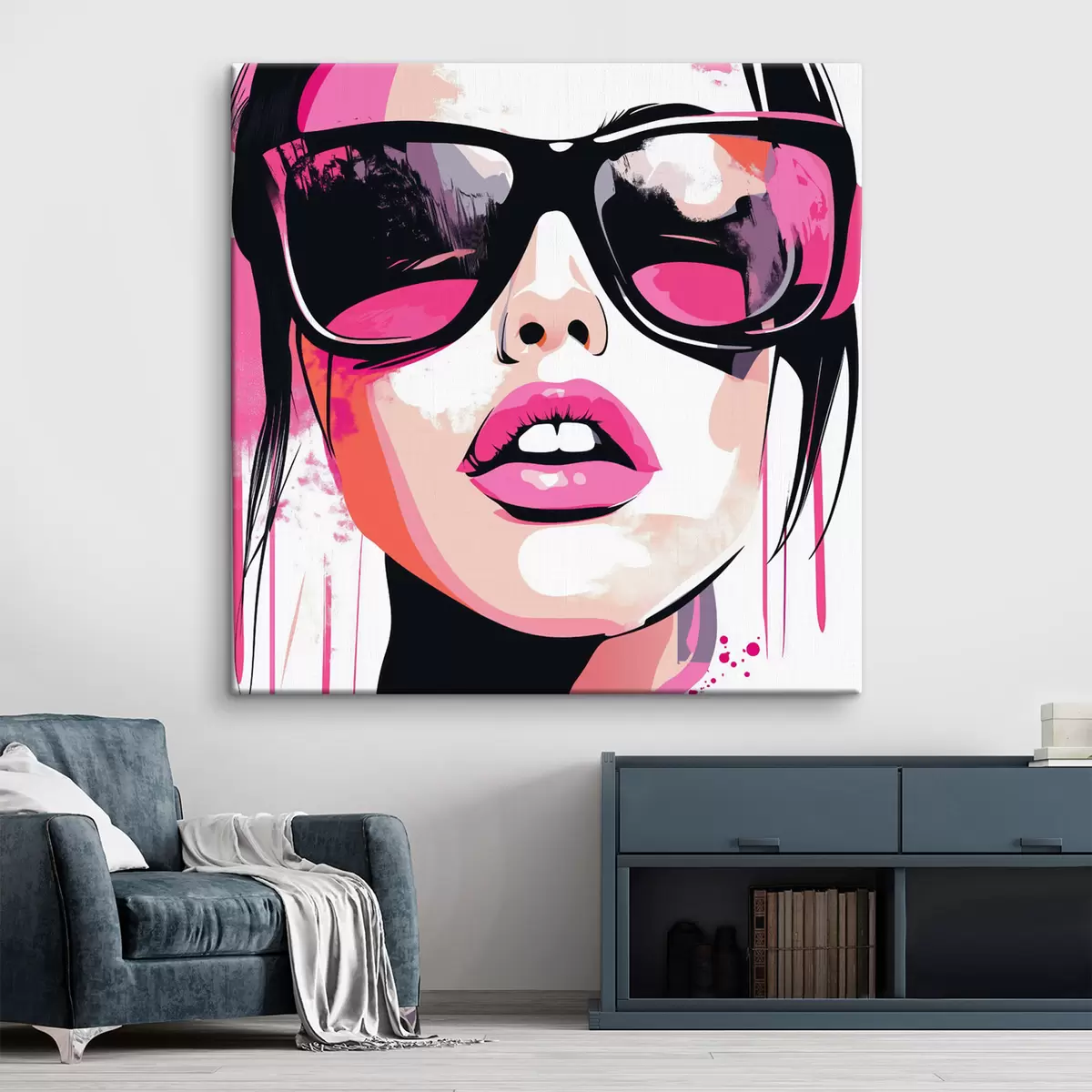 Tablouri Portret al unei fete cu ochelari s44219