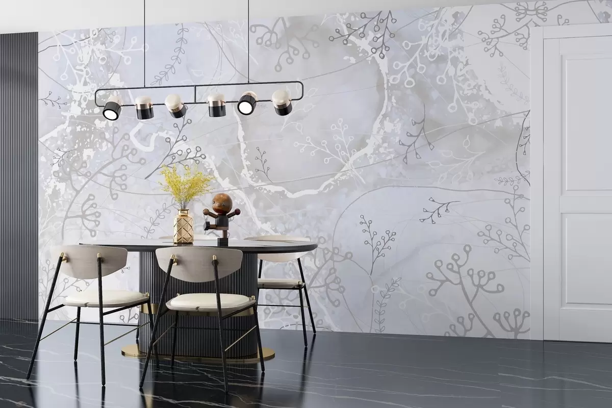 fototapet Design botanic în stil vectorial w03876