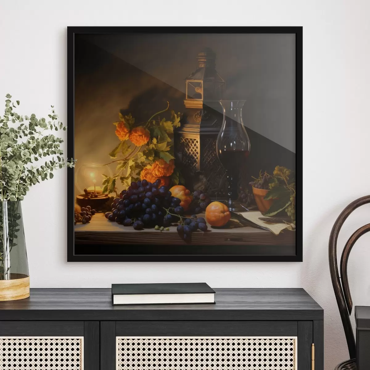 Poster Natură statică de seară în stil clasic de pictură f43900