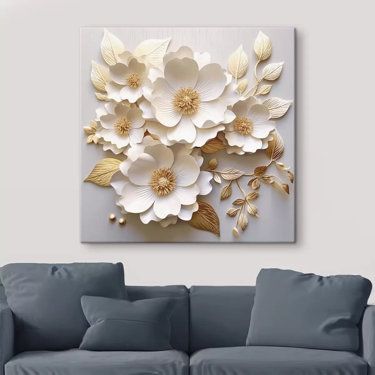 Tablouri Flori sălbatice calde pe un fundal moale s44041