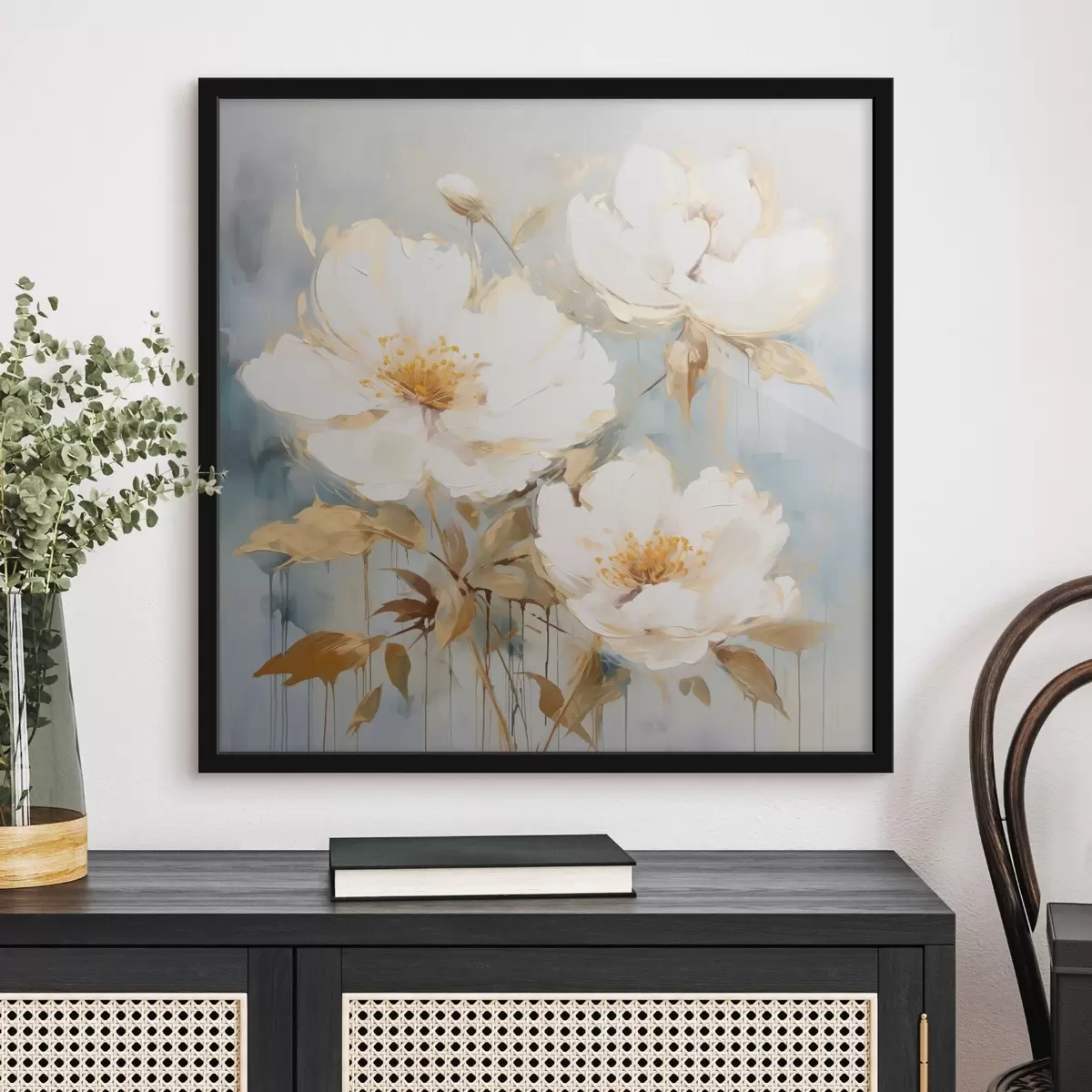 Poster Flori sălbatice calde pe un fundal moale f44047