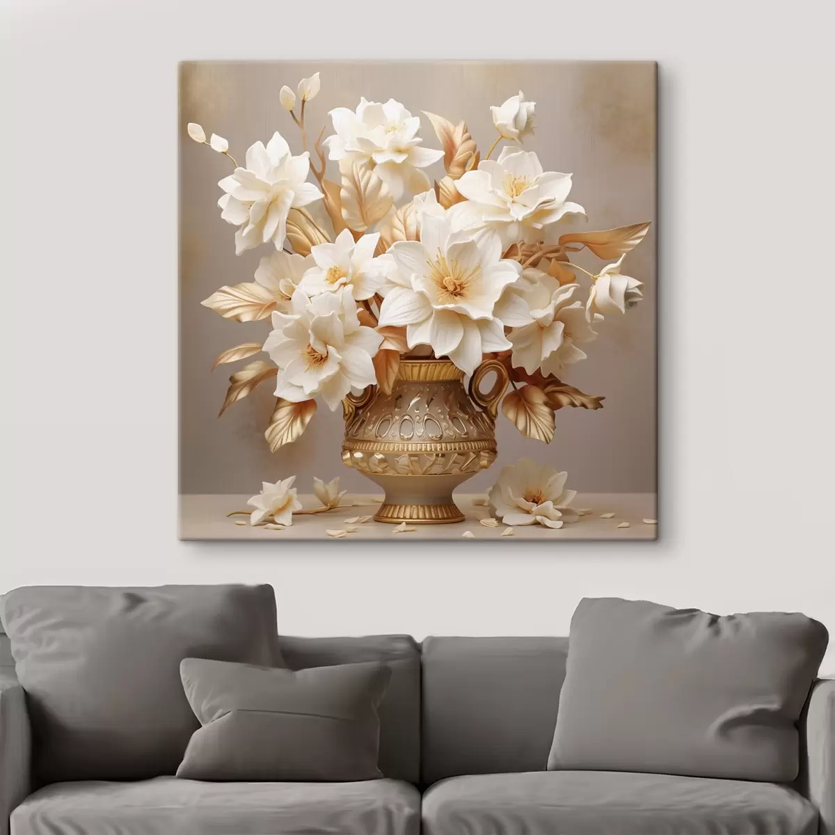 Tablouri Buchet delicat într-o vază clasică în stilul realismului s44237