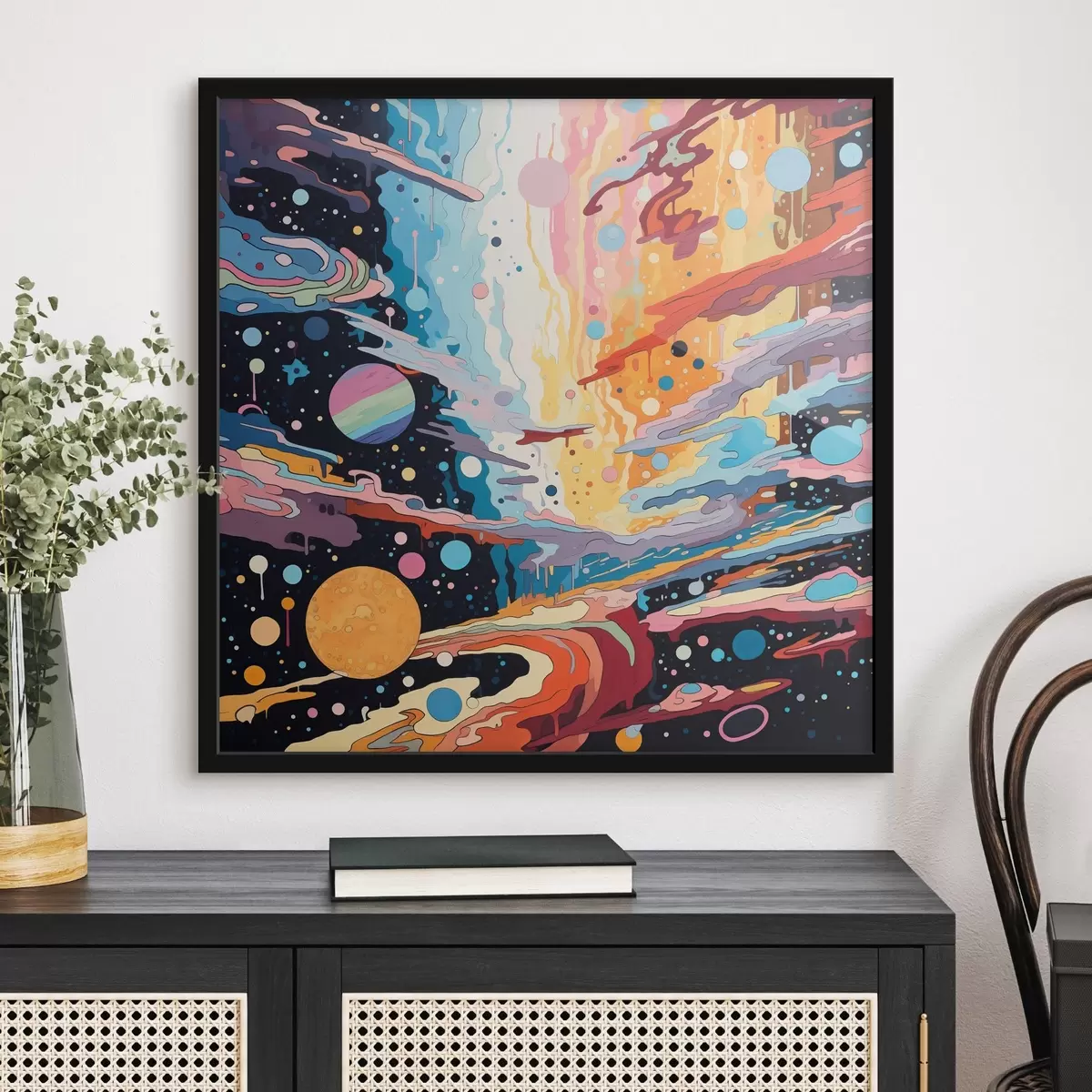 Poster Univers în mișcare în stilul picturii abstracte f44238