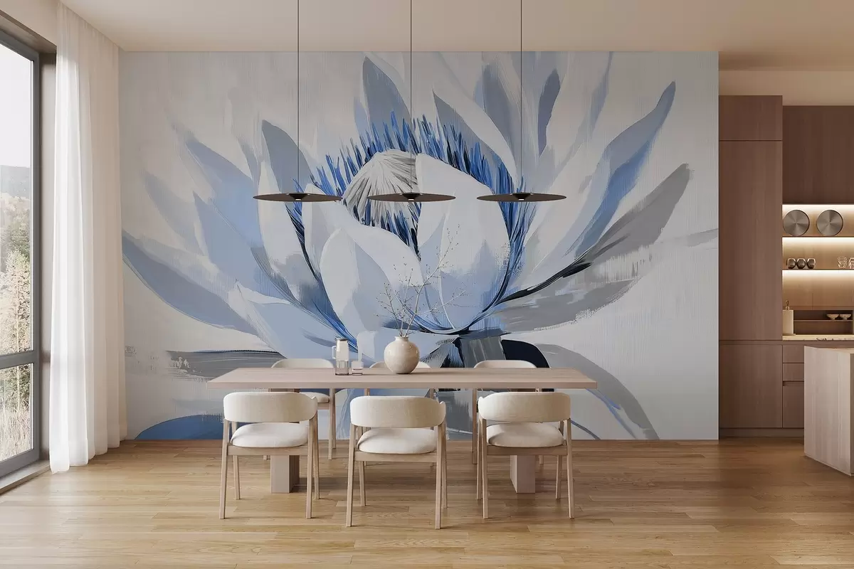 fototapet Floare abstractă mare acrilic w09066v1