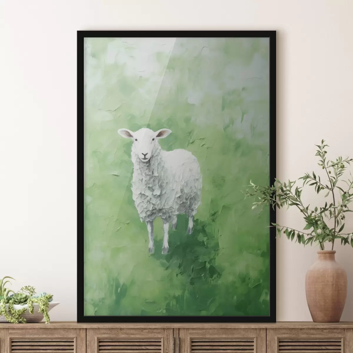 Poster Oaie pe câmp f44284