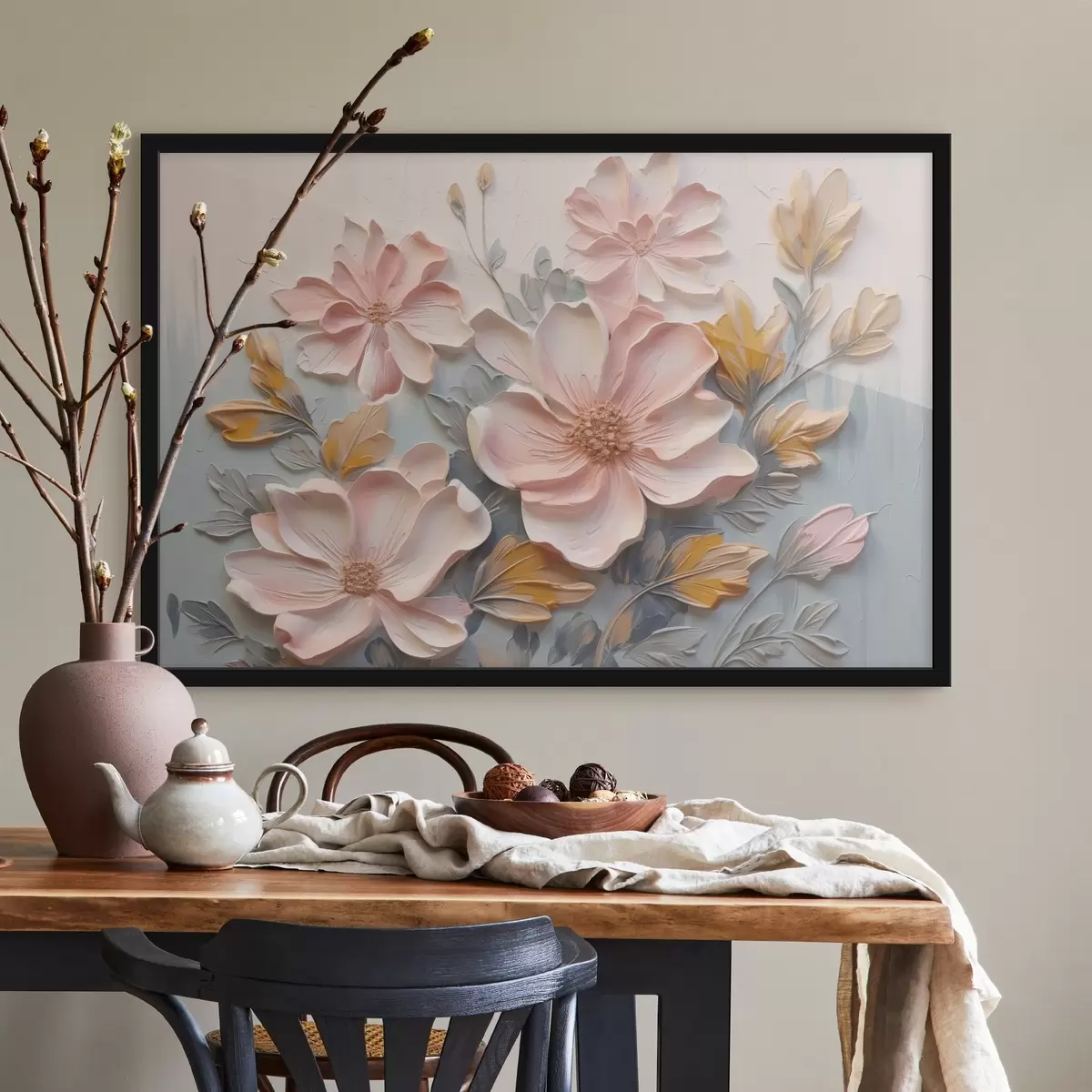 Poster Flori pictura imitație f44289