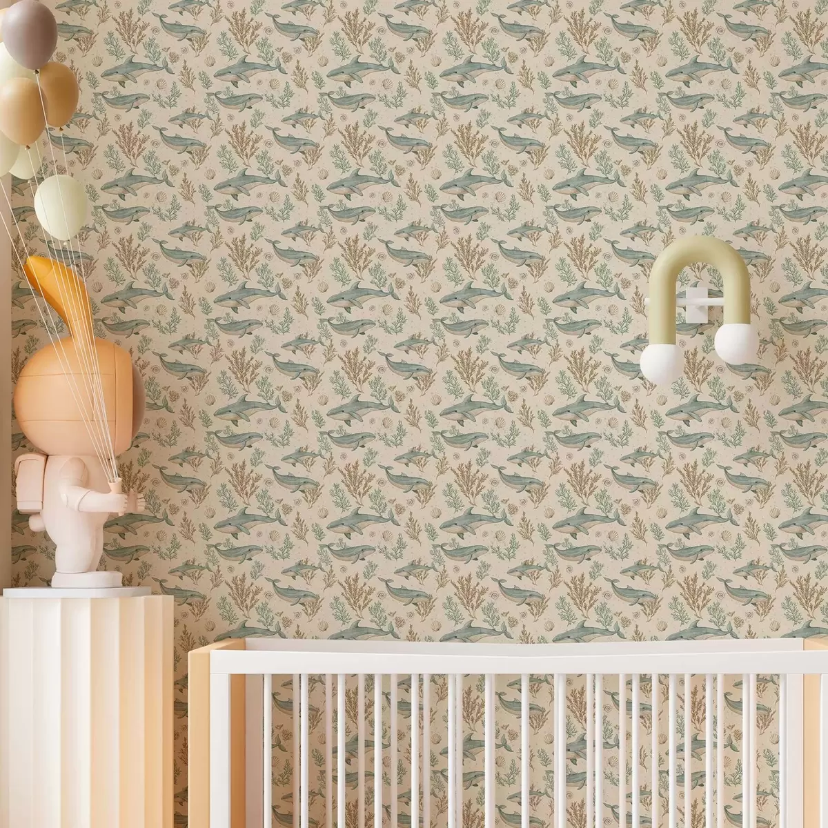 Wallpaper Balene pe un fundal alb a00117