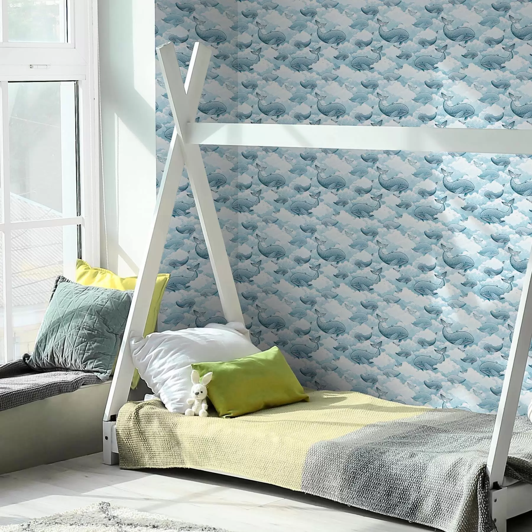 fototapet Balene și nori a00123