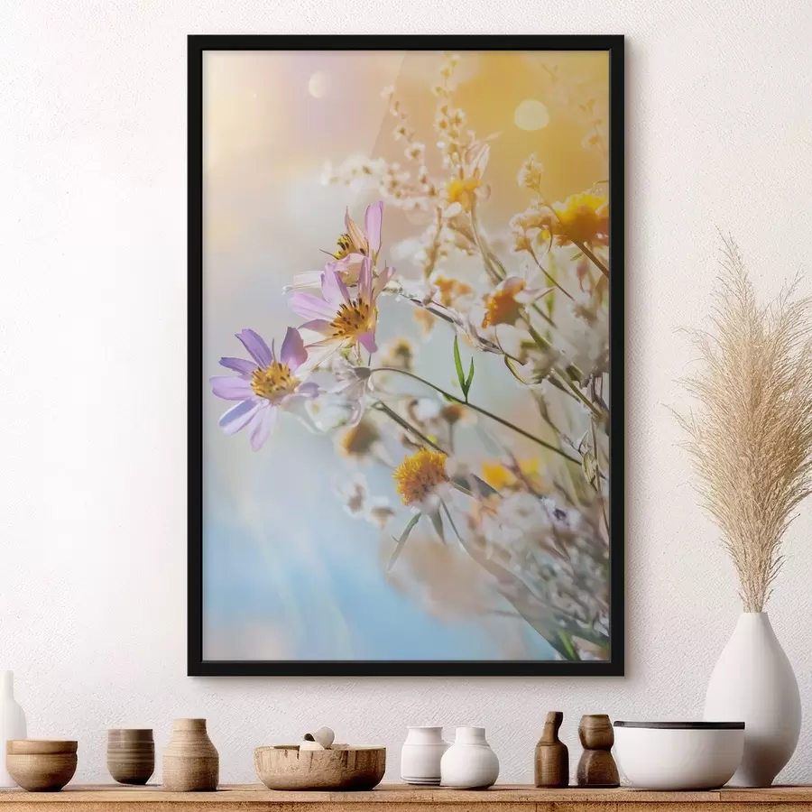 fototapet Flori sălbatice pe un fundal luminos f44314