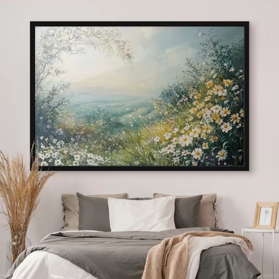 fototapet Câmpuri înflorite în munți f44325