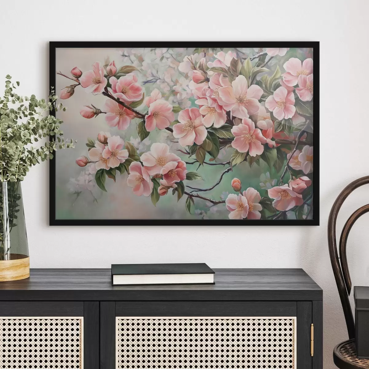 Poster Ramuri de copac roz înflorite f44327