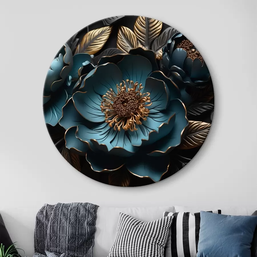 Tablouri Flori mari albastre r44370