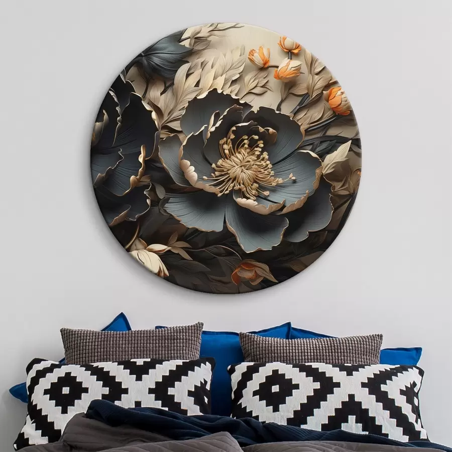 Tablouri Flori mari de culoare închisă r44378