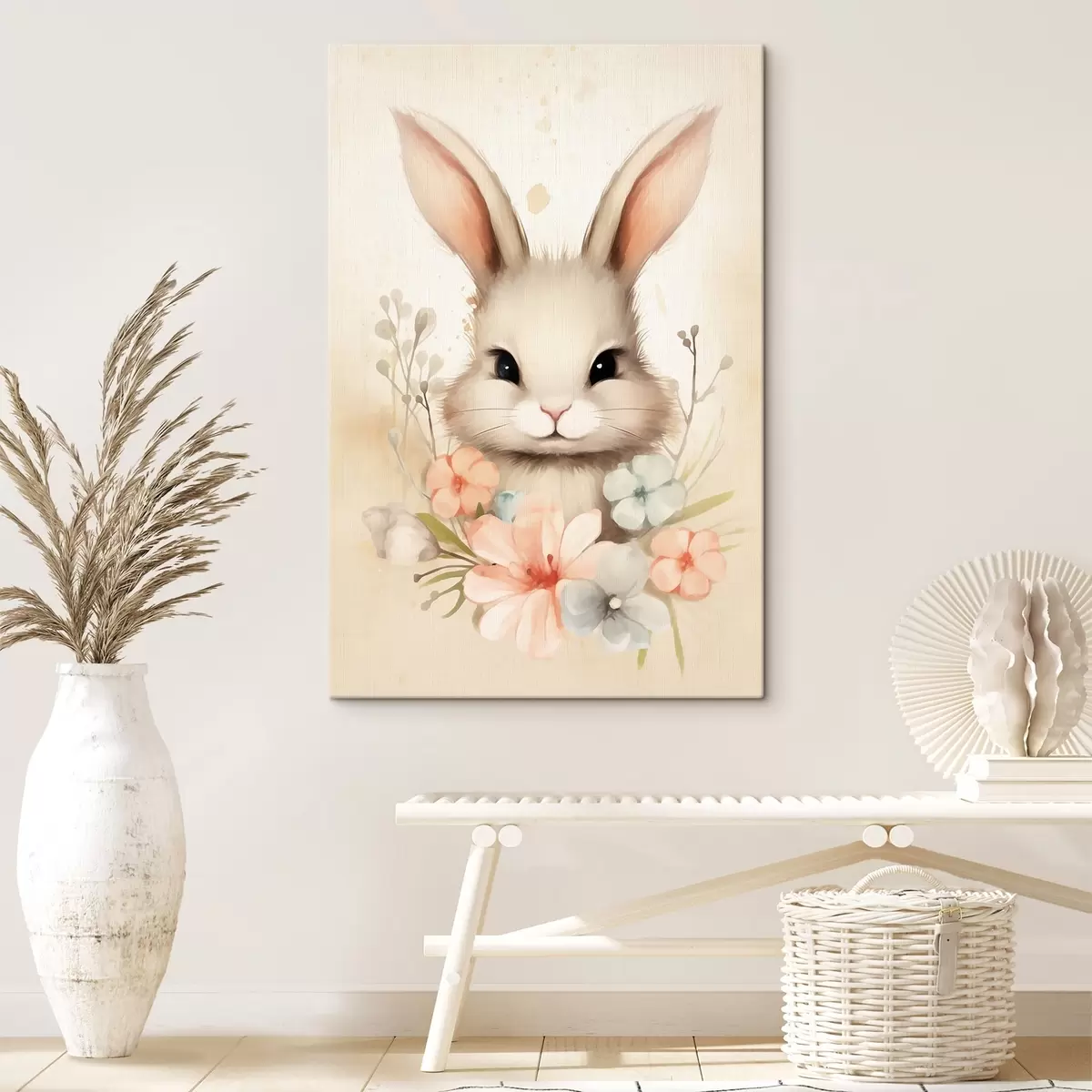 Tablouri Pysanka pe un fundal albastru delicat s44385