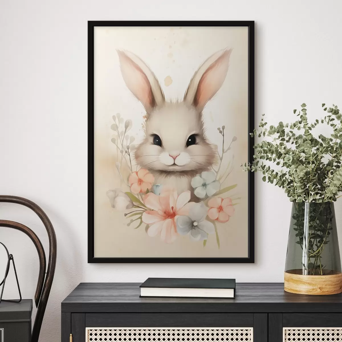 Poster Pysanka pe un fundal albastru delicat f44385