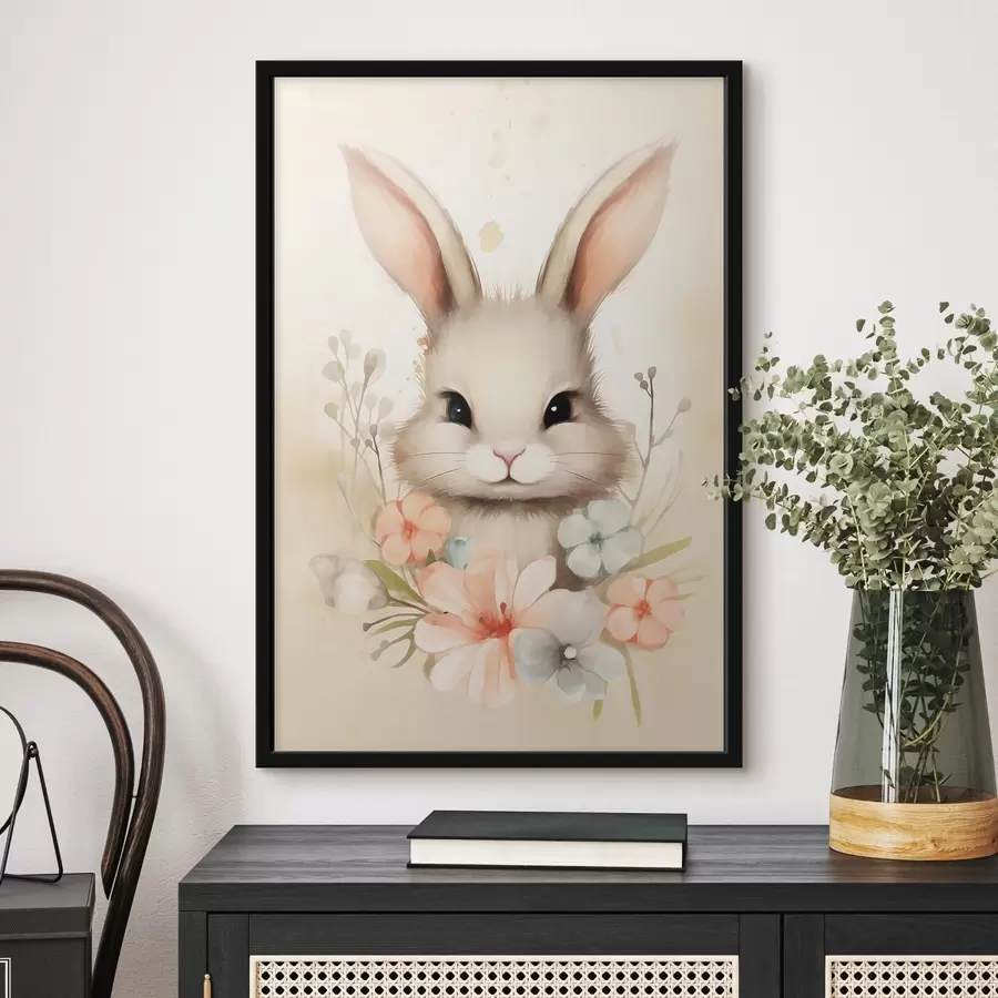 fototapet Pysanka pe un fundal albastru delicat f44385