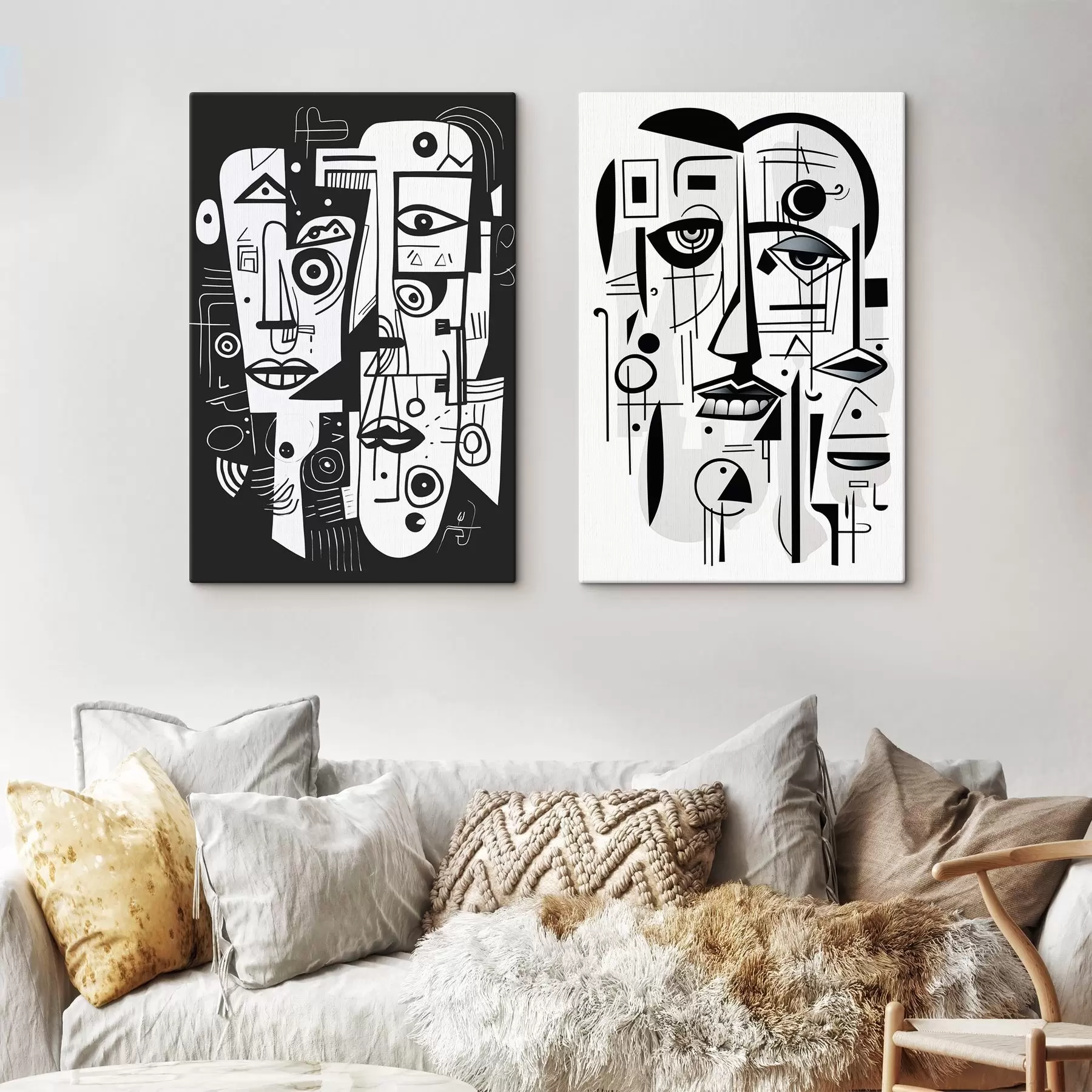 Tablouri Fețe abstracte m00456