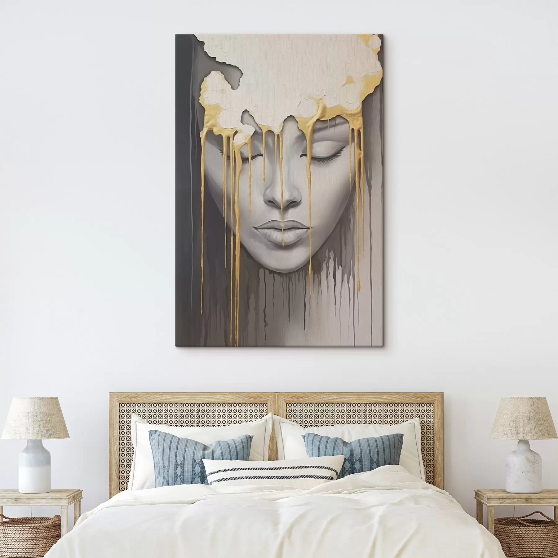 Tablouri Fața unui copil în vopsea s44265