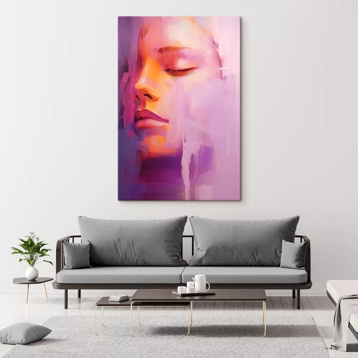 Tablouri Fața unui copil în vopsea s44280